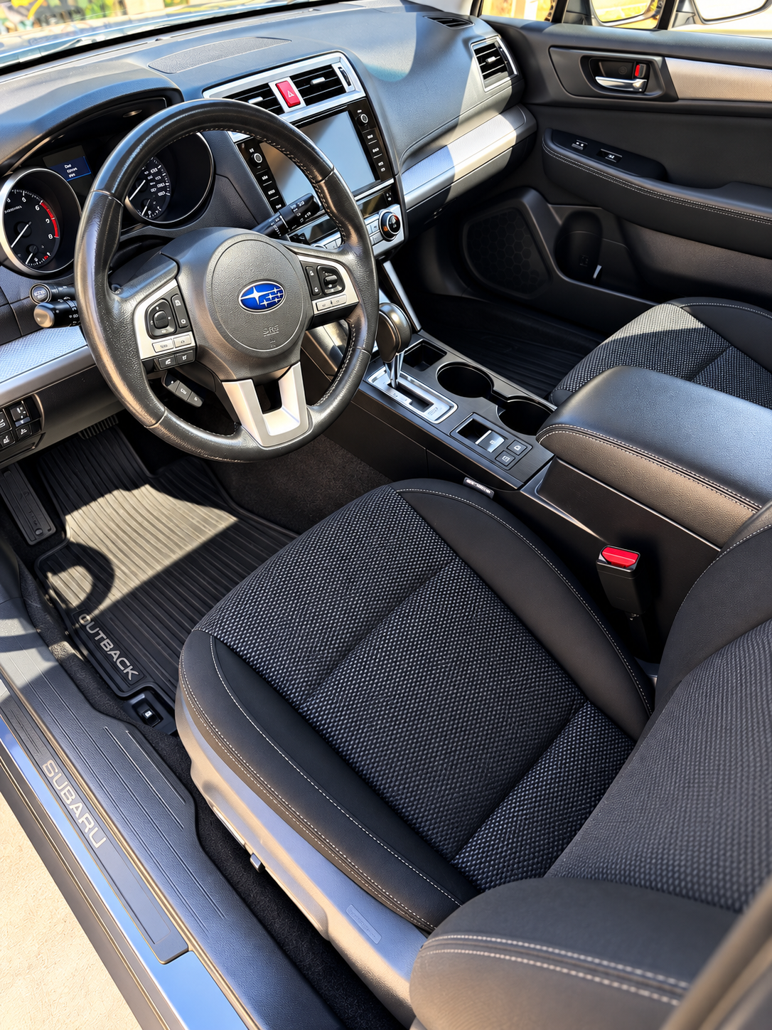 Driver-side interior of the 2015 Subaru Outback
